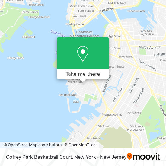 Coffey Park Basketball Court map