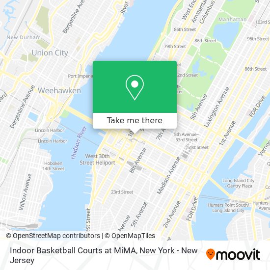 Indoor Basketball Courts at MiMA map