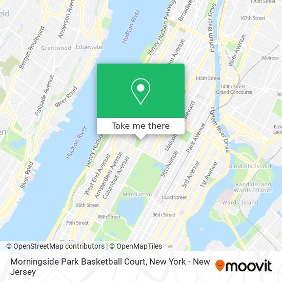 Morningside Park Basketball Court map