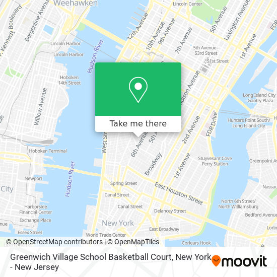 Mapa de Greenwich Village School Basketball Court