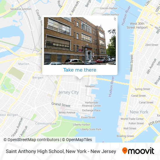 Mapa de Saint Anthony High School