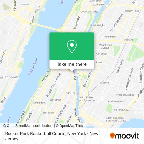 Mapa de Rucker Park Basketball Courts