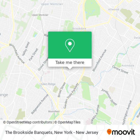 The Brookside Banquets map