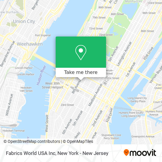 Mapa de Fabrics World USA Inc