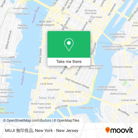 Mapa de MUJI 無印良品