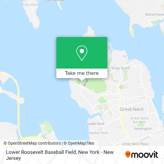 Lower Roosevelt Baseball Field map