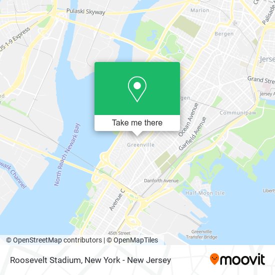 Roosevelt Stadium, Jersey City, NJ – Home to Jersey City Giants