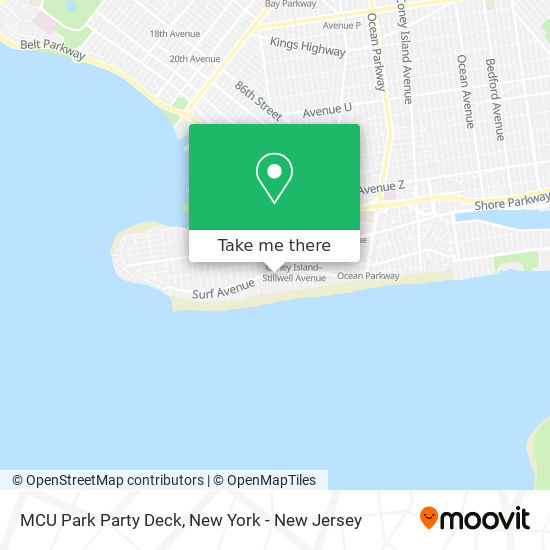 MCU Park Party Deck map
