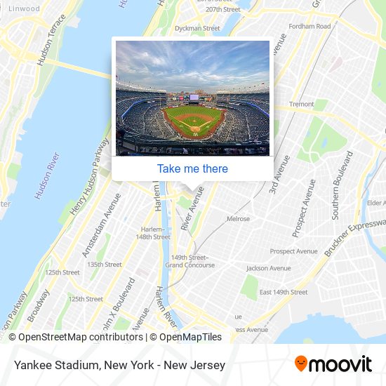 Yankee Stadium map