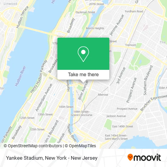 Yankee Stadium map
