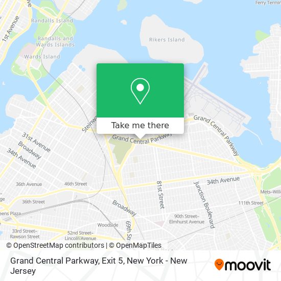 Grand Central Parkway, Exit 5 map