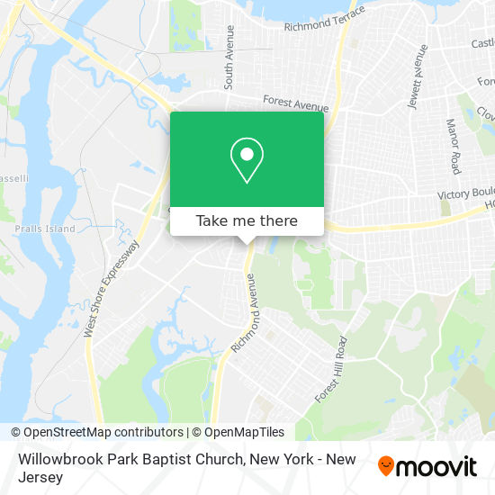 Mapa de Willowbrook Park Baptist Church