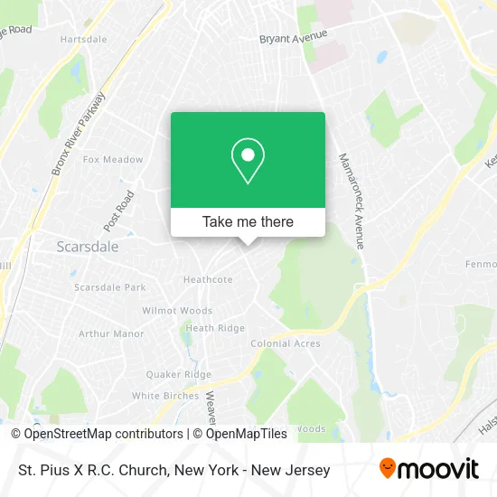 St. Pius X R.C. Church map