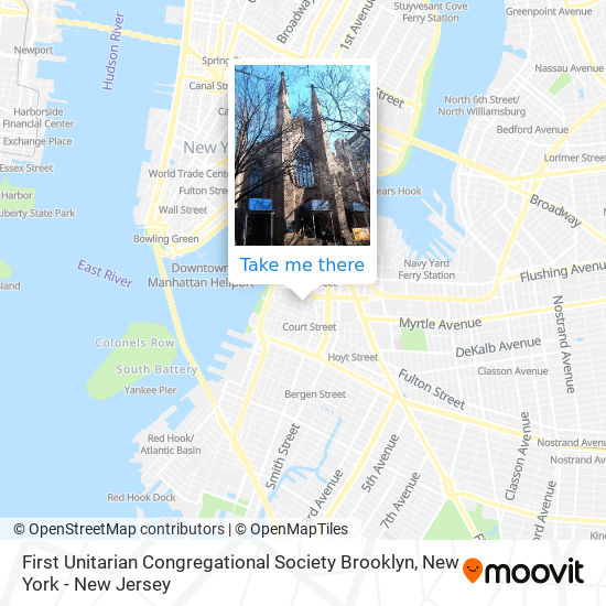 First Unitarian Congregational Society Brooklyn map