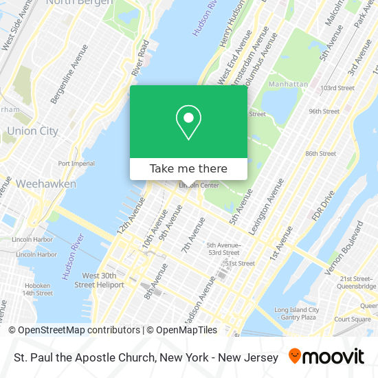 St. Paul the Apostle Church map