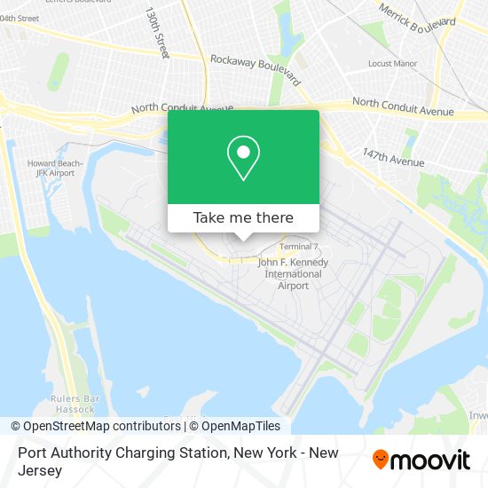 Mapa de Port Authority Charging Station