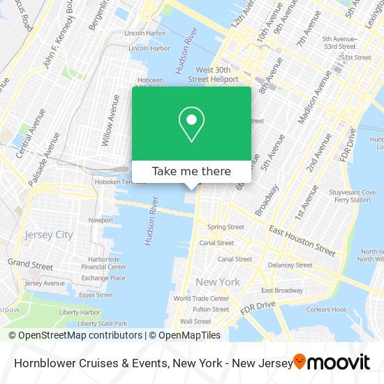 Hornblower Cruises & Events map