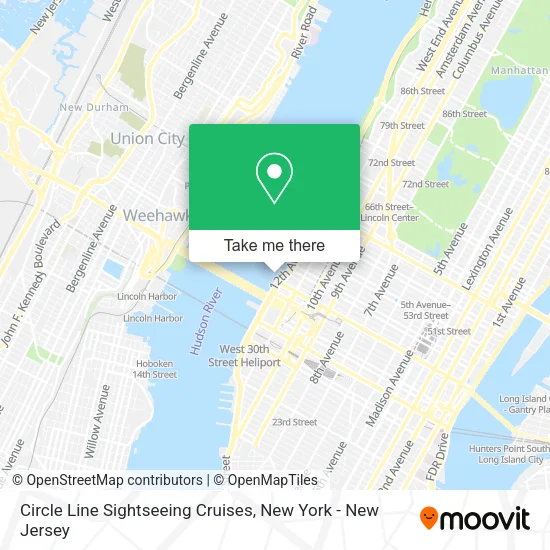 Circle Line Sightseeing Cruises map
