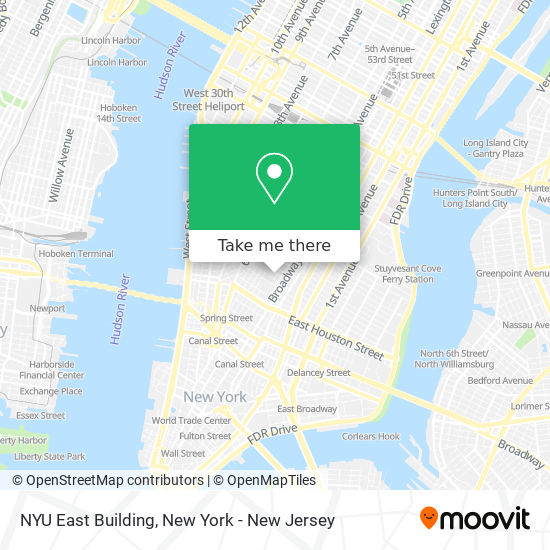 NYU East Building map