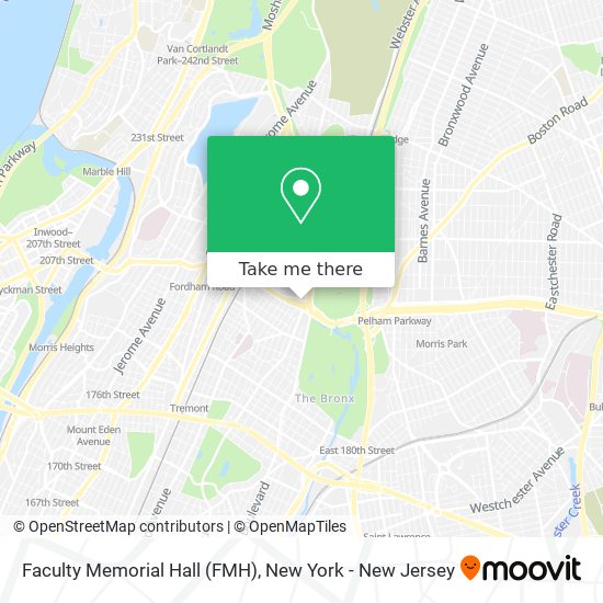 Faculty Memorial Hall (FMH) map