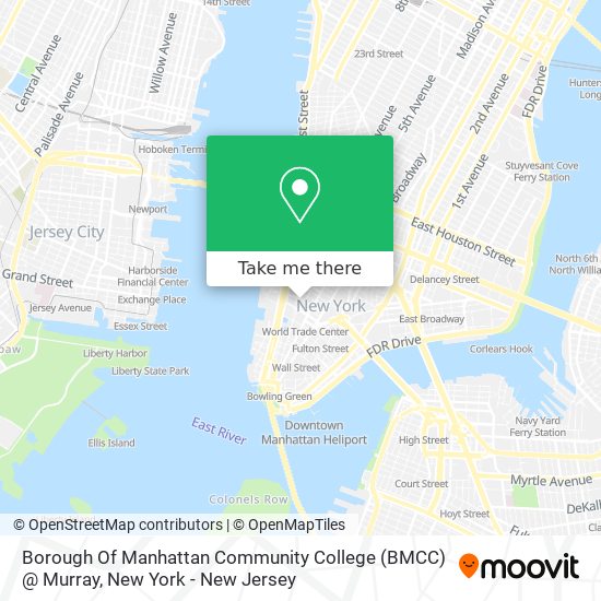 Borough Of Manhattan Community College (BMCC) @ Murray map