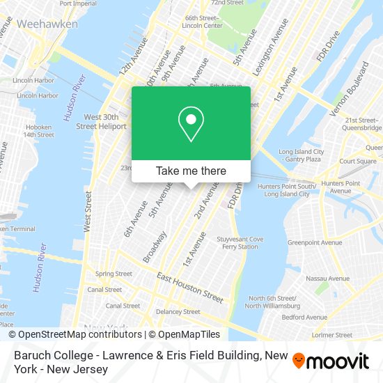 Baruch College - Lawrence & Eris Field Building map