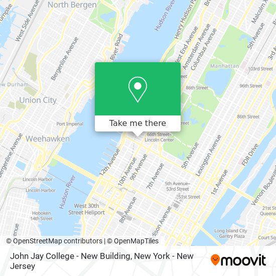John Jay College - New Building map