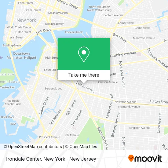 Irondale Center map