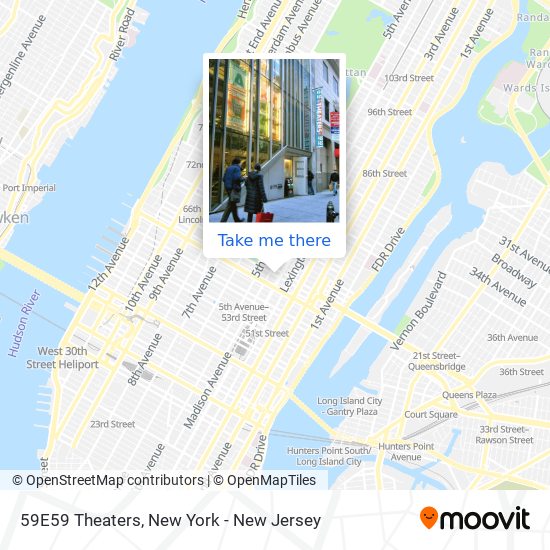 59E59 Theaters map