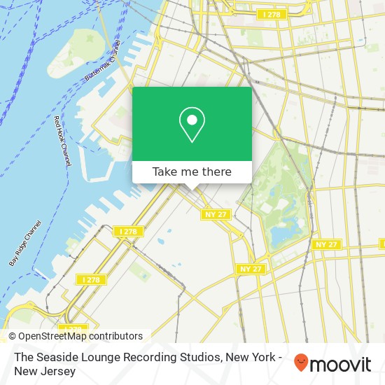 Mapa de The Seaside Lounge Recording Studios