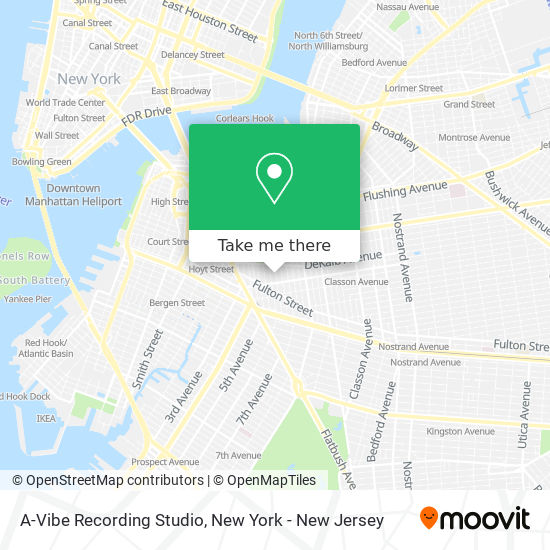 Mapa de A-Vibe Recording Studio