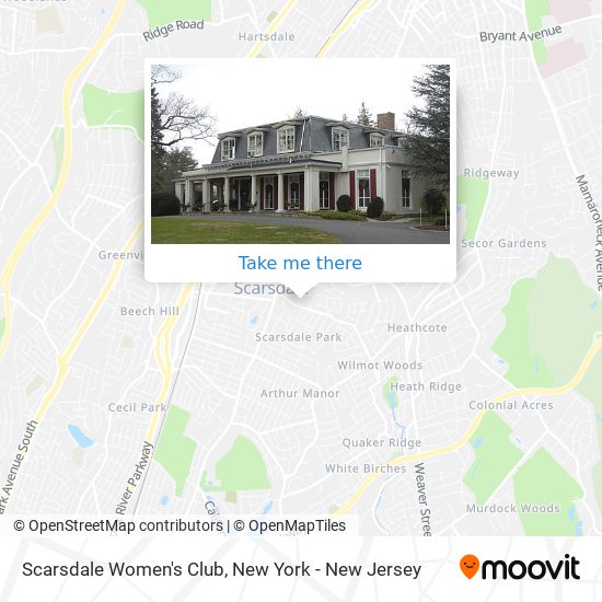 Scarsdale Women's Club map