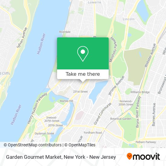 Mapa de Garden Gourmet Market