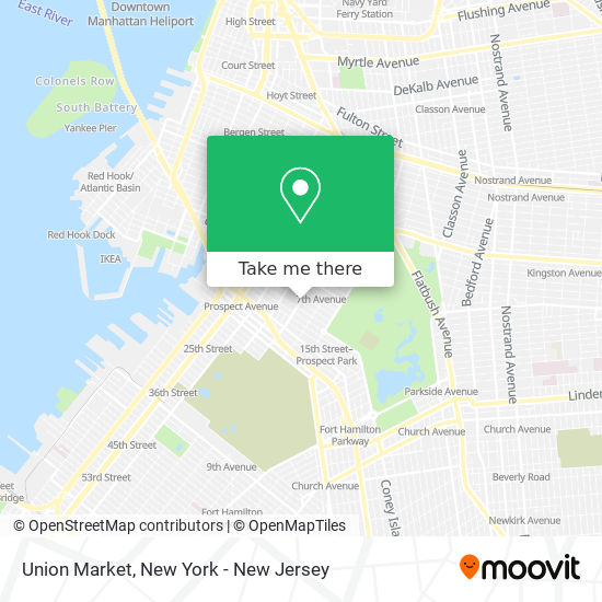 Union Market map