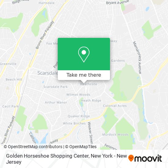 Mapa de Golden Horseshoe Shopping Center