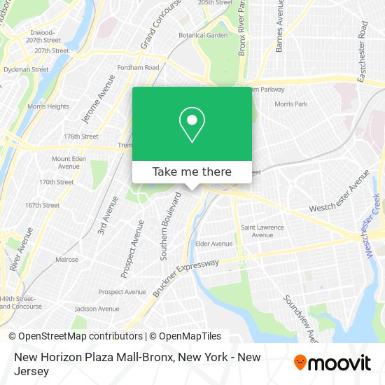 Mapa de New Horizon Plaza Mall-Bronx