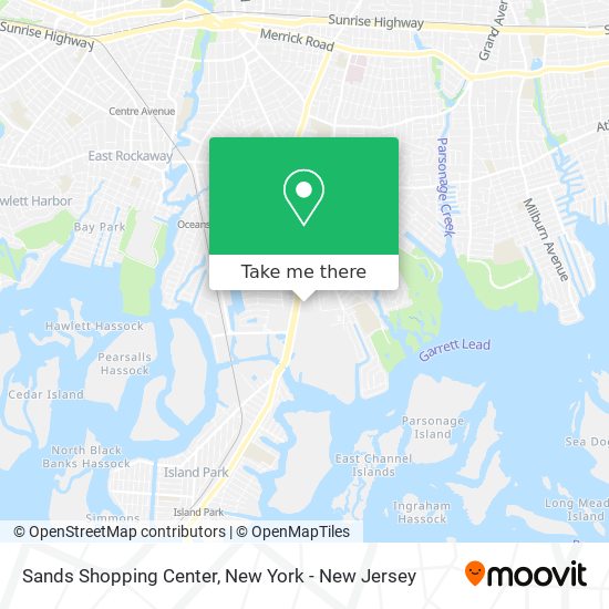Mapa de Sands Shopping Center