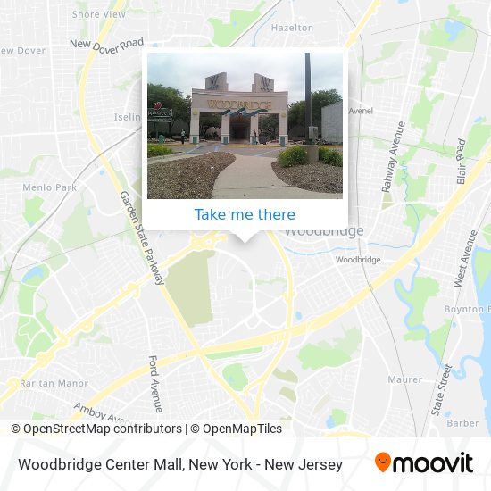 Woodbridge Center Mall map
