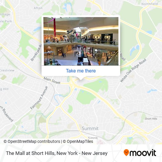 How to get to The Mall at Short Hills in Millburn, Nj by Bus or Train?