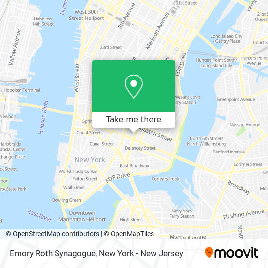 Emory Roth Synagogue map