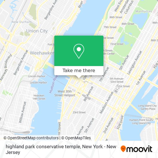highland park conservative temple map
