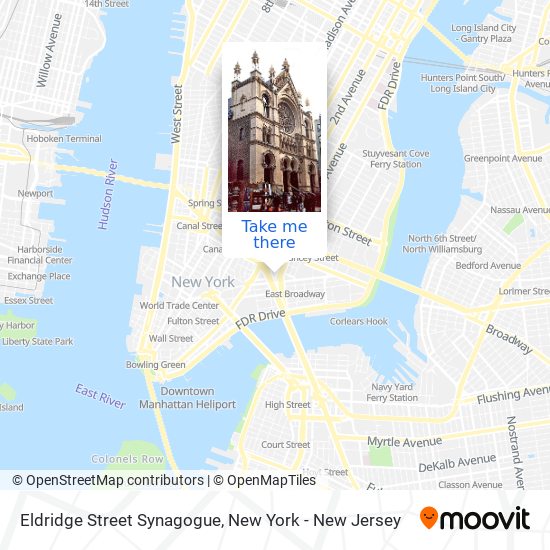 Mapa de Eldridge Street Synagogue