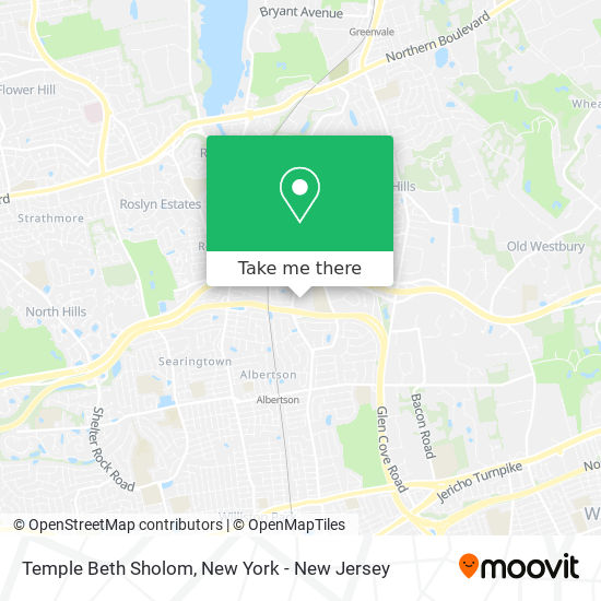 Temple Beth Sholom map