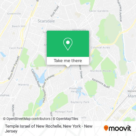 Mapa de Temple Israel of New Rochelle