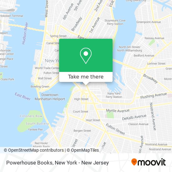 Mapa de Powerhouse Books
