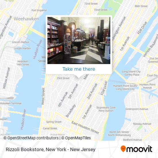 Rizzoli Bookstore map