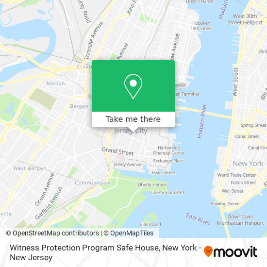 Mapa de Witness Protection Program Safe House
