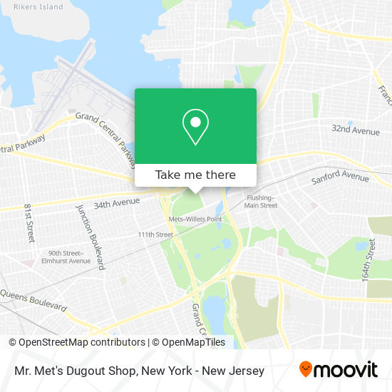 Mapa de Mr. Met's Dugout Shop