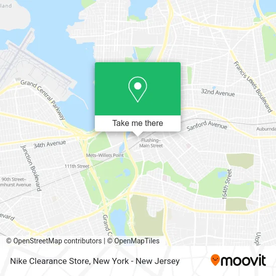 Nike Clearance Store map