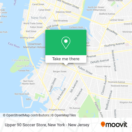 Mapa de Upper 90 Soccer Store